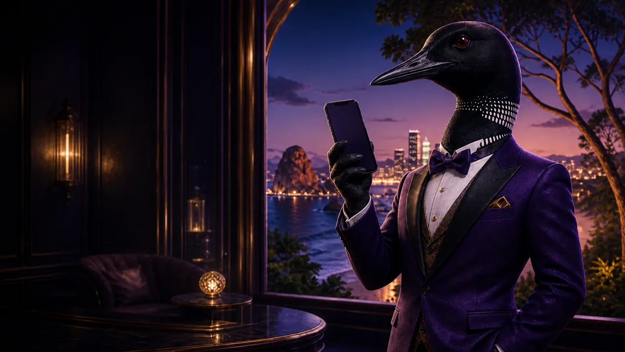 Australian bird character using the SafeCasino mobile casino